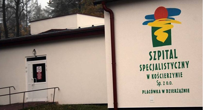 Dwie osoby ze szpitala w Dzierżążnie w gdańskim izolatorium