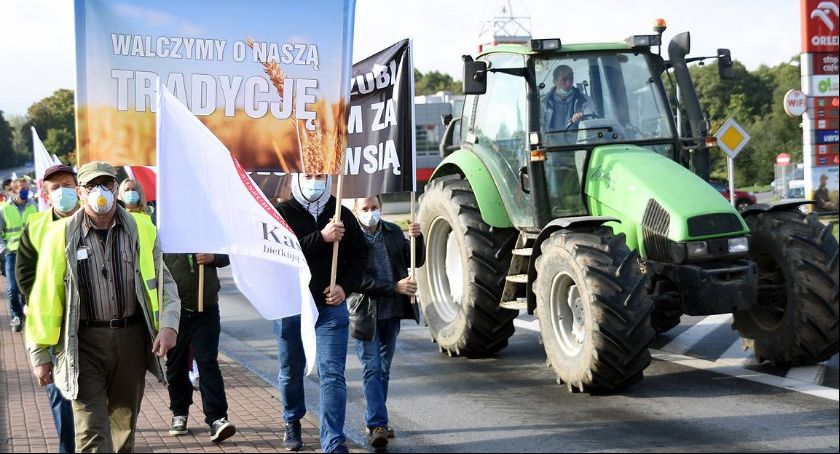 Protest rolników bez incydentów, choć posypało się kilka mandatów