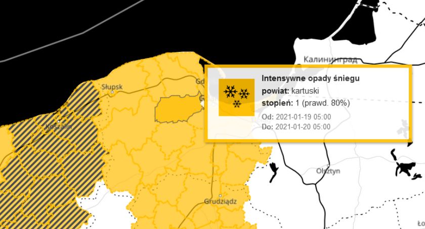 Kolejne ostrzeżenia pogodowe - wtorek pod znakiem intensywnych opadów śniegu