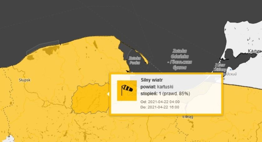 Wydano ostrzeżenia przed silnym wiatrem
