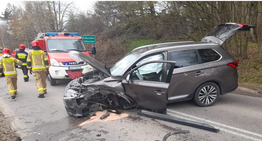 Kobysewo. Zderzenie dwóch pojazdów - jedna osoba poszkodowana