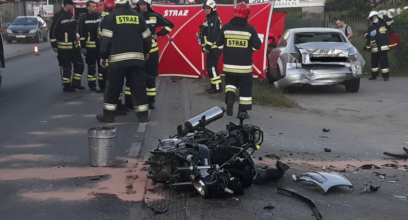 Chwaszczyno. Tragiczne zderzenie osobówki z motocyklem - nie żyje motocyklista