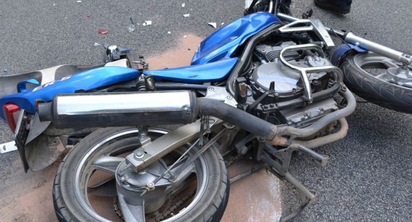 Dwoje motocyklistów rannych w wypadku w Egiertowie