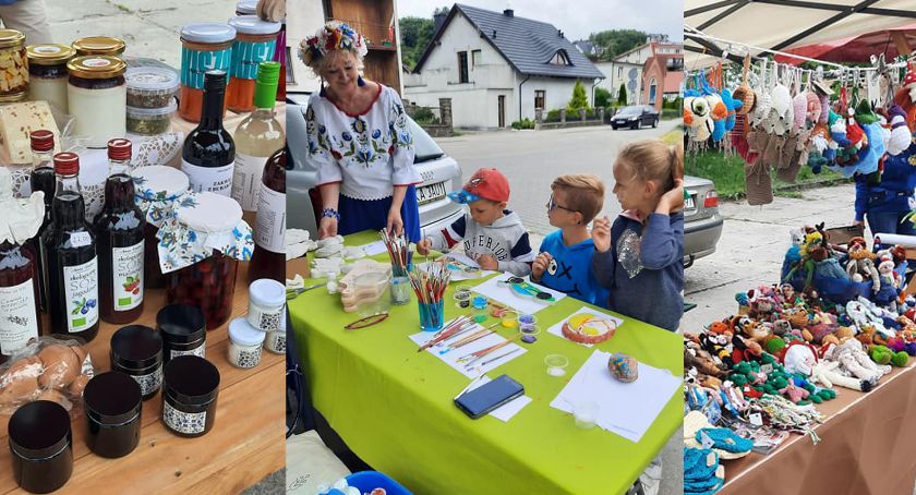 Sprzedają rękodzieło i produkty regionalne - czwartkowe targowiska w Chmielnie