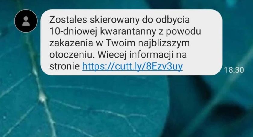 Policja i sanepid ostrzegają przed fałszywymi smsami