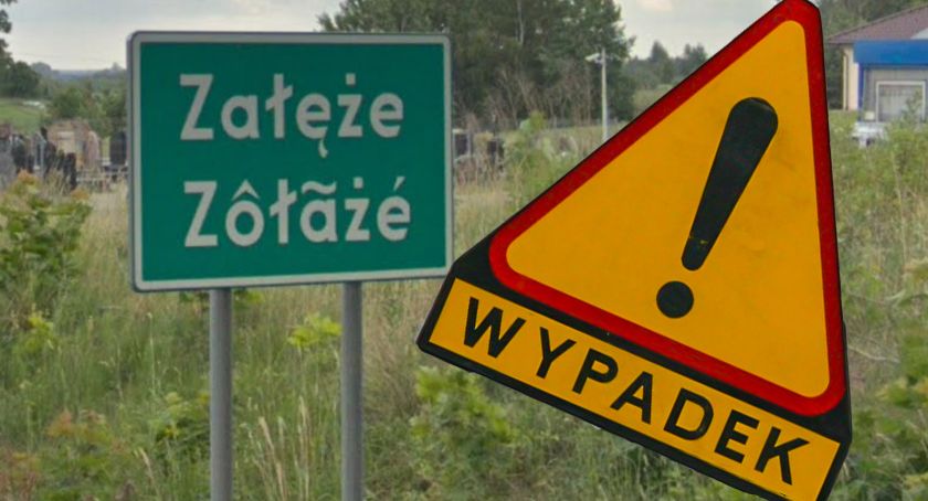 Zderzenie dwóch pojazdów w Załężu