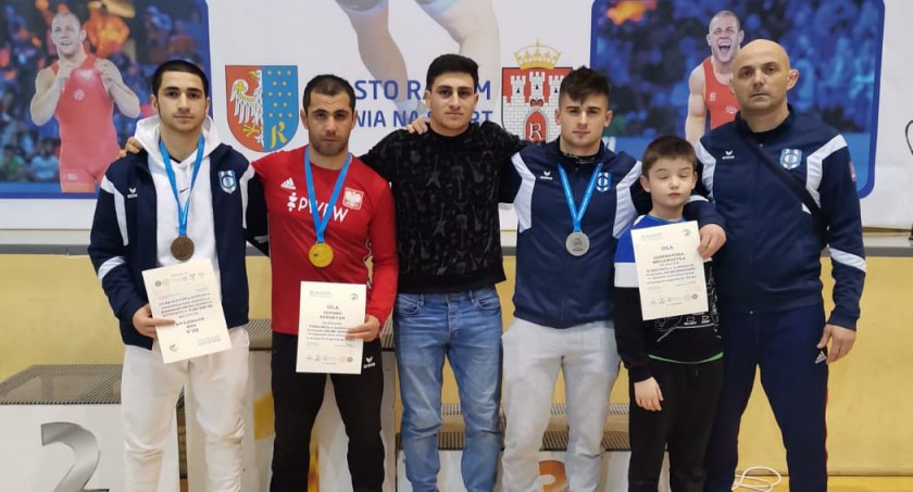 G. Shakyan, A. Mielewczyk i G. Hovsepyan z medalami Pucharu Polski w zapasach w Radomiu