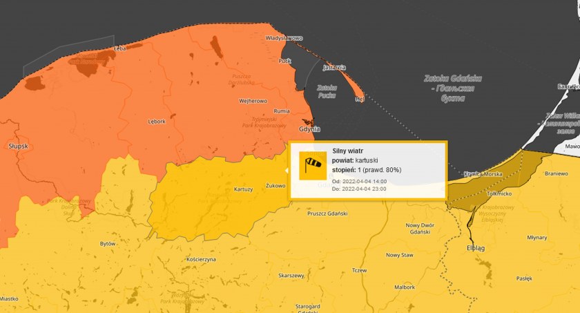 Uwaga na silny wiatr - wydano ostrzeżenia