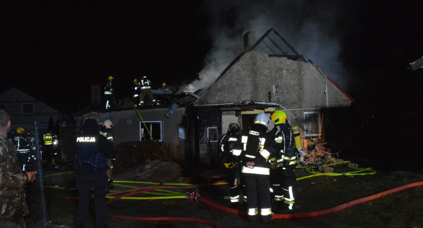 Rębiechowo. Pożar budynku mieszkalnego