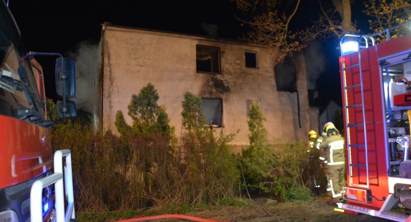 Glincz. Pożar budynku mieszkalnego - jedna osoba poszkodowana