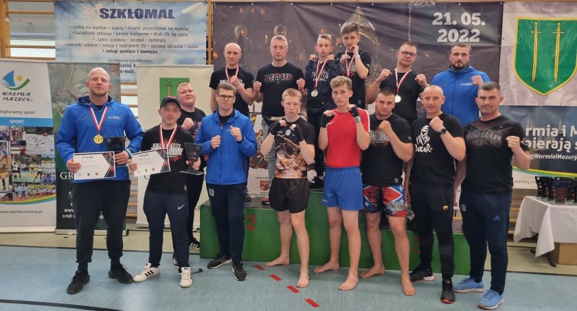 Worek medali dla Rebelii w Mistrzostwach Województwa Warmińsko-Mazurskiego w Kickboxingu 