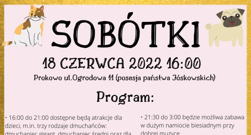 Sobótki w Prokowie z morzem atrakcji