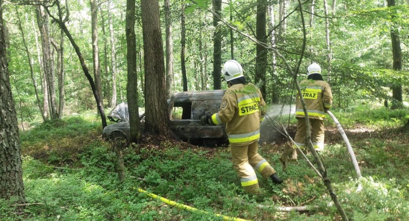 Ukradł citroena, rozbił i podpalił - 30-latek w rękach policji