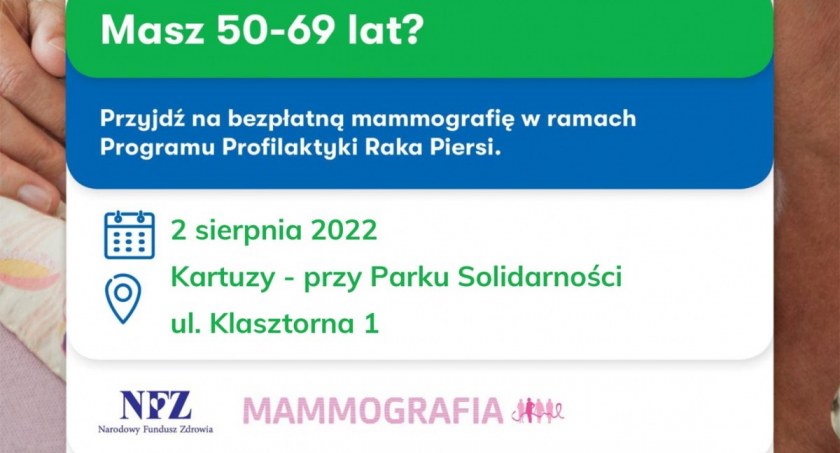 Bezpłatna mammografia w Kartuzach - zarejestruj się na badanie