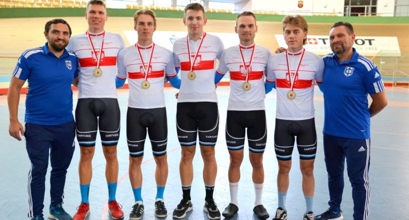 Kolarze z GKS Cartusia z 10 medalami Mistrzostw Polski Elity w Kolarstwie Torowym