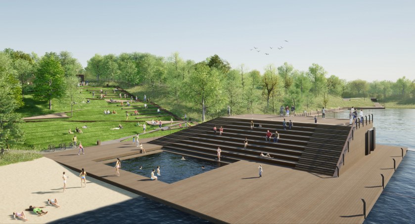 Kartuzy znów będą kurortem? Tak ma wyglądać plaża nad Klasztornym Dużym