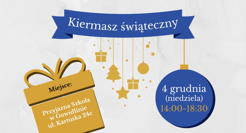 Kiermasz Świąteczny w Przyjaznej Szkole w Gowidlinie