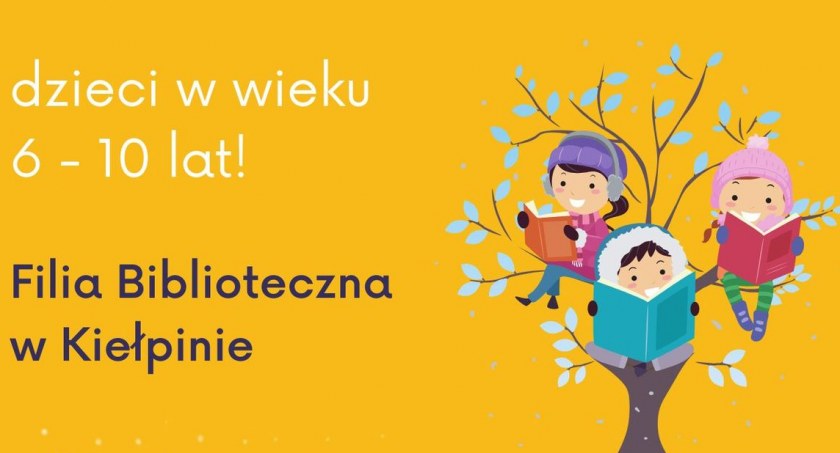 Ferie zimowe w bibliotece w Kiełpinie