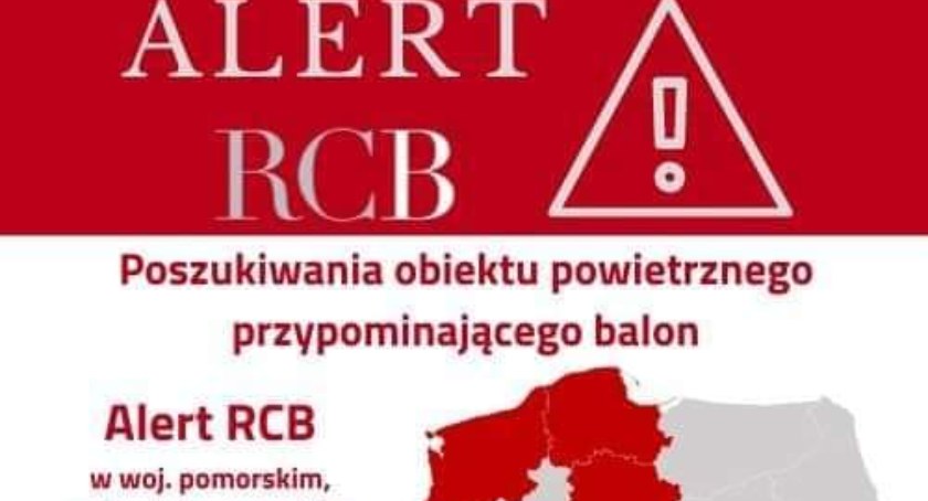 Zaginął balon obserwacyjny - wydano alert!