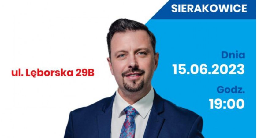 Sierakowice. Spotkanie z Rafałem Piechem - liderem partii Polska Jest Jedna