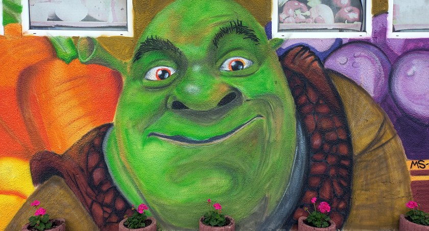 W Kameli powstał mural Shreka