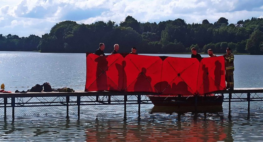 Grzybno. W jeziorze Białym utonął 29-letni mężczyzna [Aktualizacja]