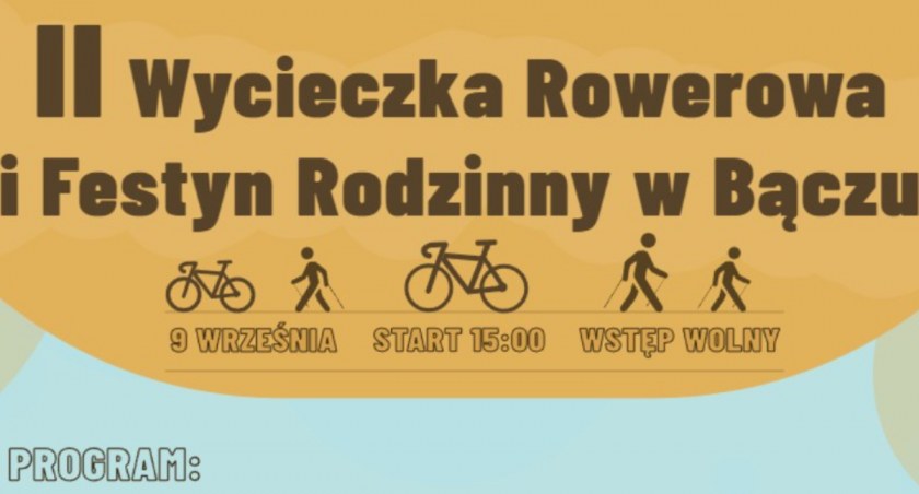 II Wycieczka Rowerowa i Festyn Rodzinny w Bączu