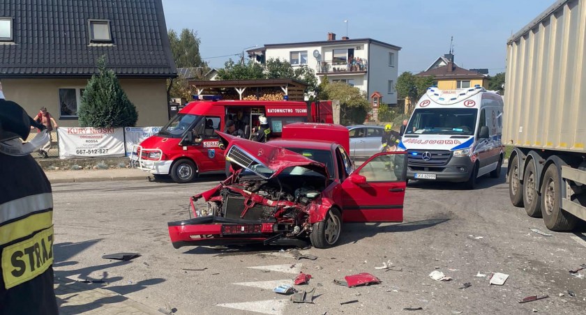 Tuchlino. Wymusił pierwszeństwo ciężarówce