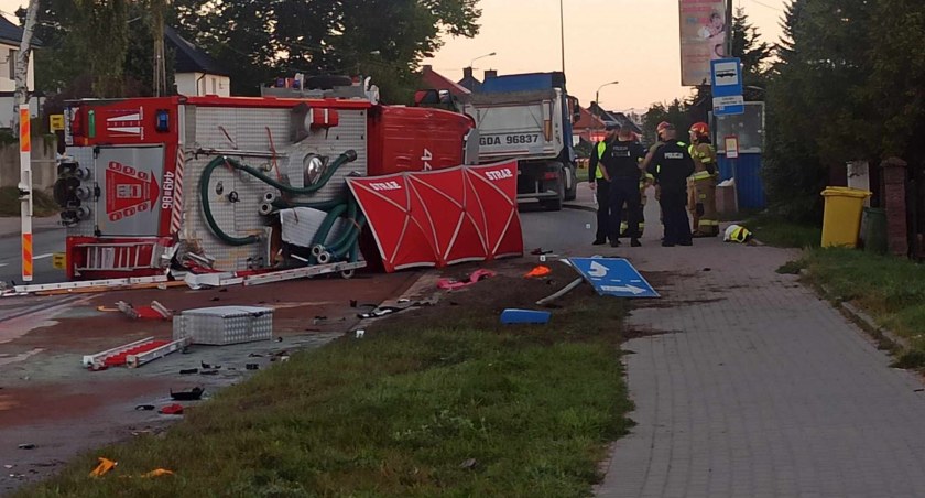 Żukowo. Zginęło dwoje strażaków OSP jadących do akcji