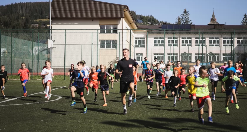 Chmielno. Trening piłkarski w ramach 