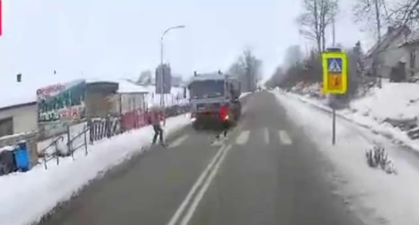 O krok od tragedii na przejściu dla pieszych