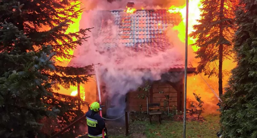 Ręboszewo. Pożar domku letniskowego 
