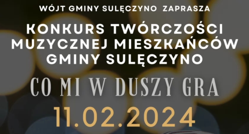 Ruszył nabór do konkursu twórczości muzycznej mieszkańców gminy Sulęczyno