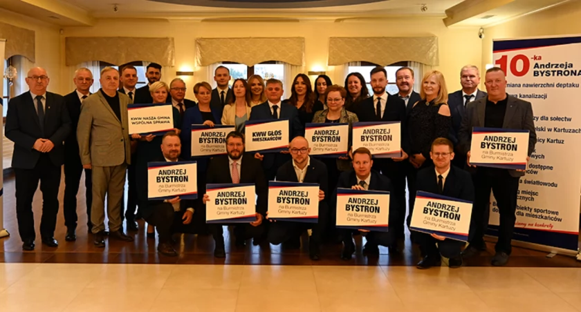 Drużyna Andrzeja Bystrona - kandydata na burmistrza Kartuz zainaugurowała kampanię