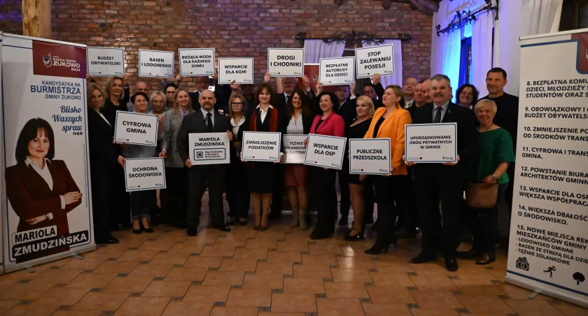 Konkrety i drużyna Marioli Zmudzińskiej - kandydatki na burmistrza gminy Żukowo