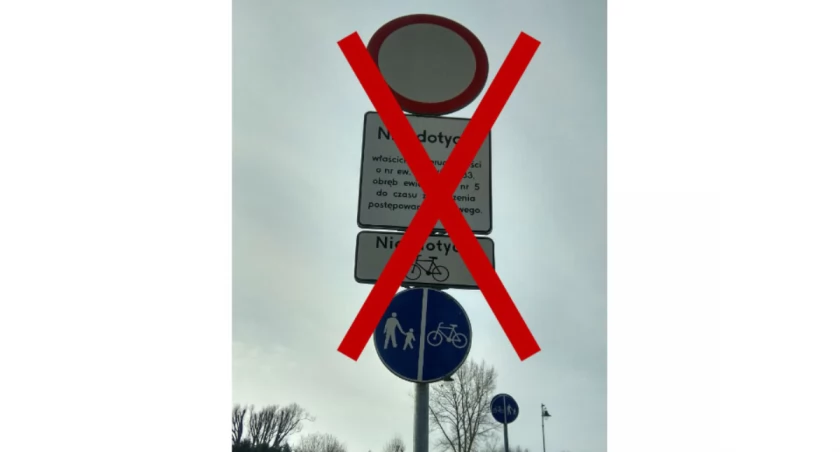 Burmistrz postawił znaki zgodnie z prawem i przestrzega postanowienia sądu? Taka jest prawda