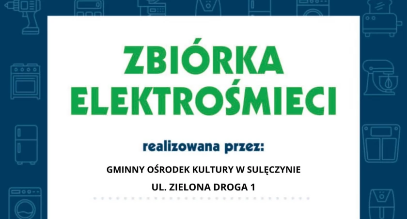 Gmina Sulęczyno kontynuuje akcję zbiórki elektrośmieci