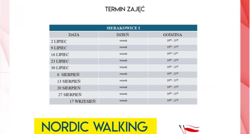 W Sierakowicach odbędą się zajęcia Nordic Walking dla seniorów