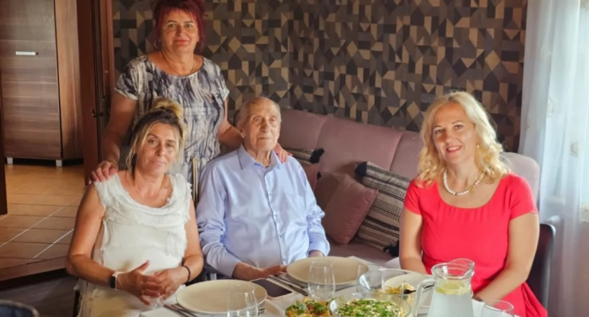 Pan Klemens Lejkowski z Pomieczyńskiej Huty skończył 100 lat