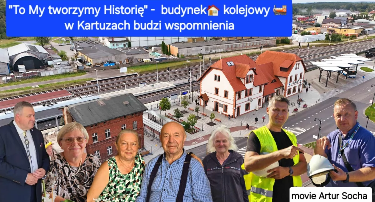 To my tworzymy historię - budynek kolejowy w Kartuzach budzi wspomnienia. Reportaż Artura Sochy [video]