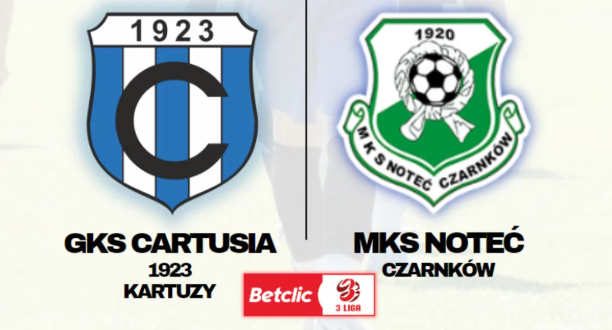 Mecz GKS Cartusia 1923 Kartuzy vs. MKS Noteć Czarnków 