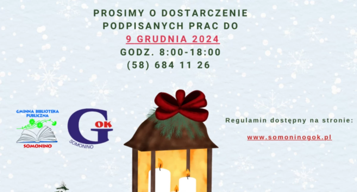 Lampion Bożonarodzeniowy. Wyjątkowa okazja dla najmłodszych artystów z gm. Somonino