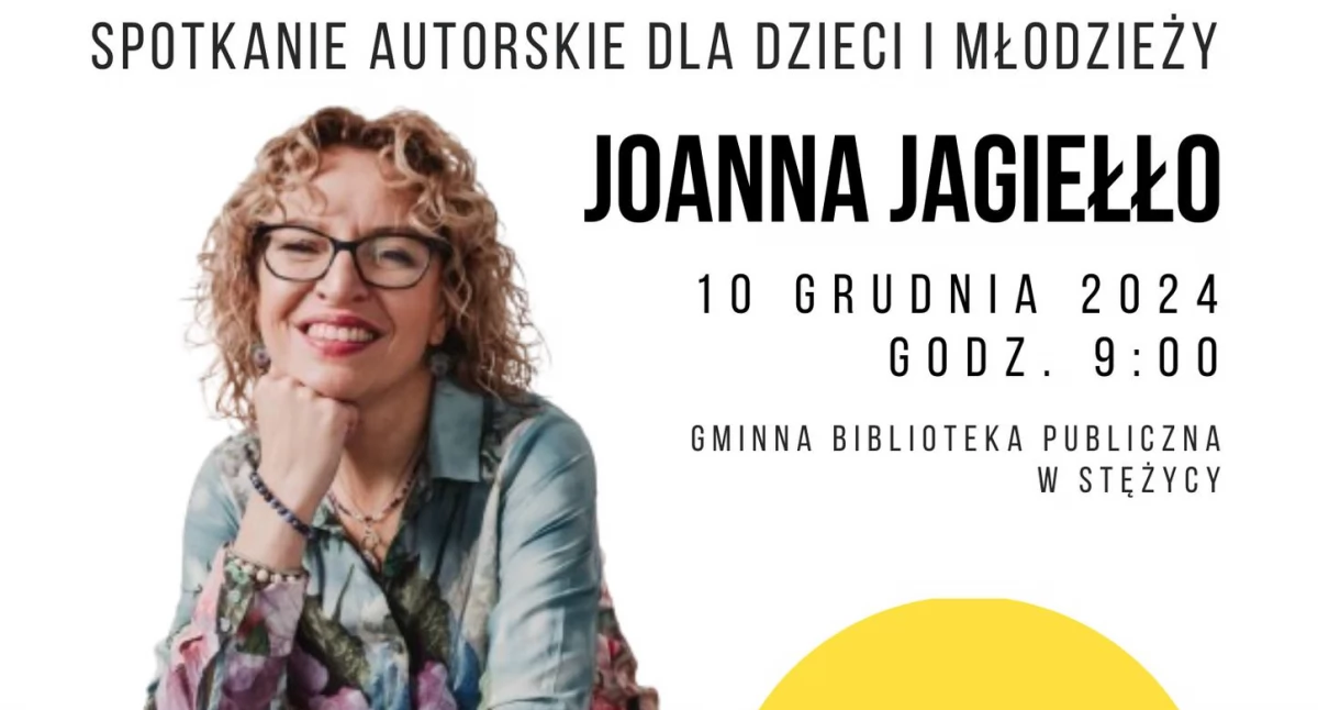 Stężyca. Spotkanie autorskie z pisarką Joanną Jagiełło