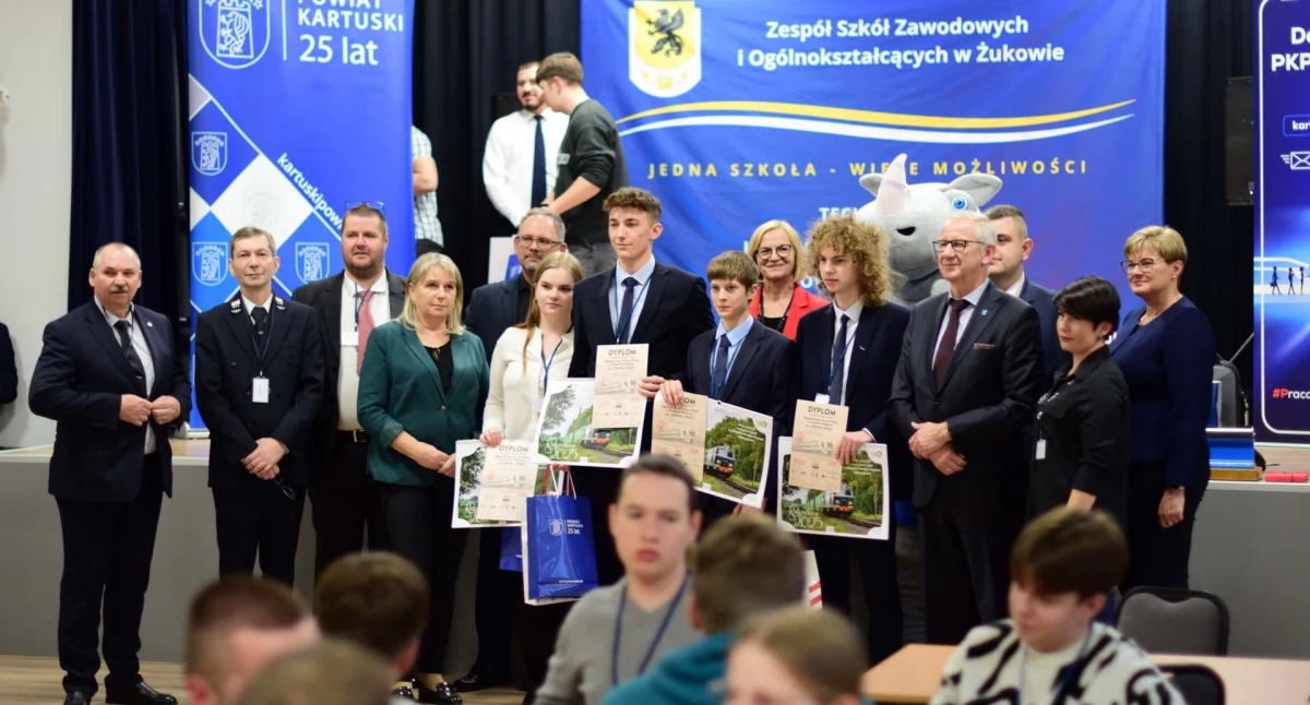 Transport kolejowy w centrum uwagi. Rywalizacja szkół średnich w Żukowie