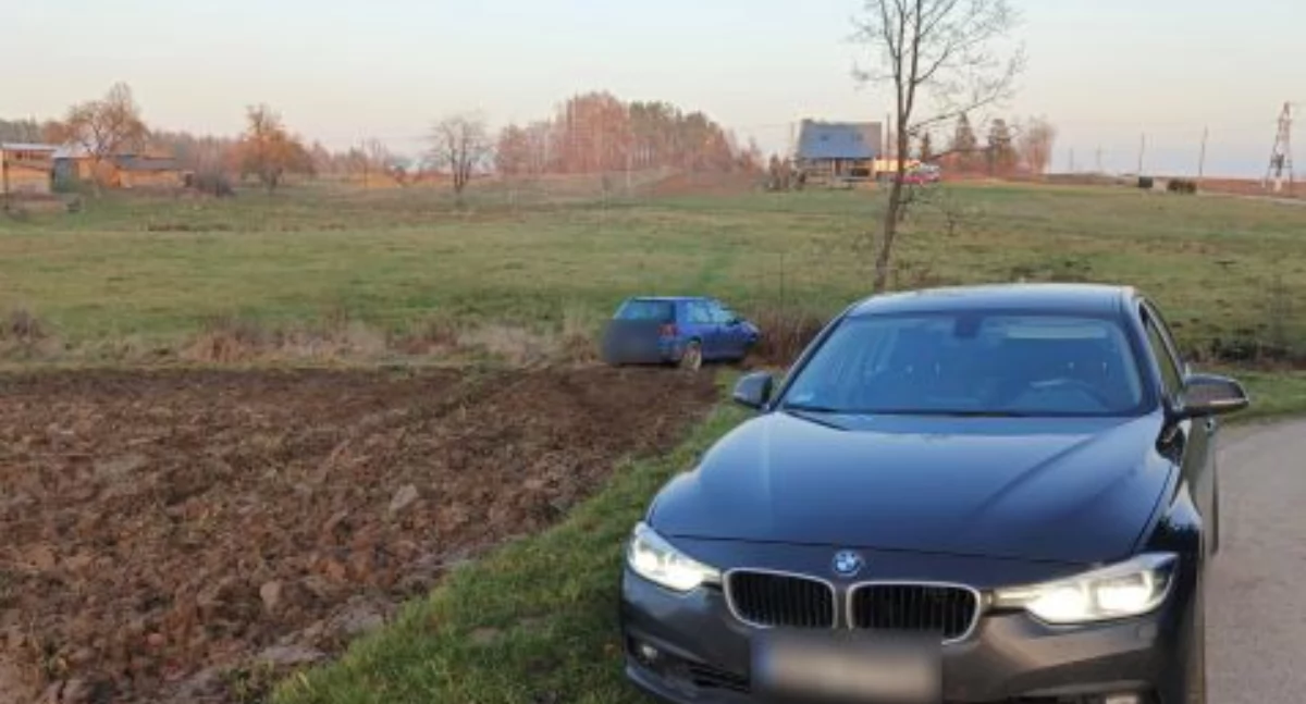 Policjanci kartuskiej drogówki prowadzili pościg w Łebieńskiej Hucie