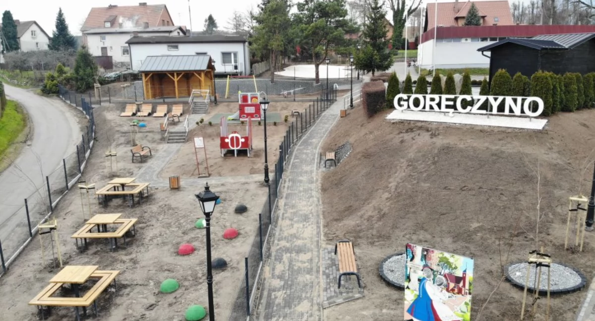 Zakończono budowę placu wypoczynkowego w Goręczynie