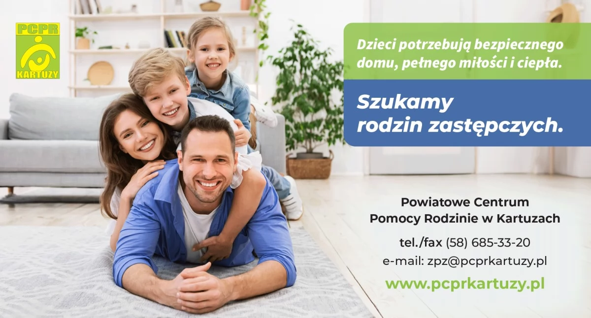 Brak wolnych miejsc w pieczy zastępczej w Kartuzach - na bezpieczny dom oczekuje około 30 dzieci