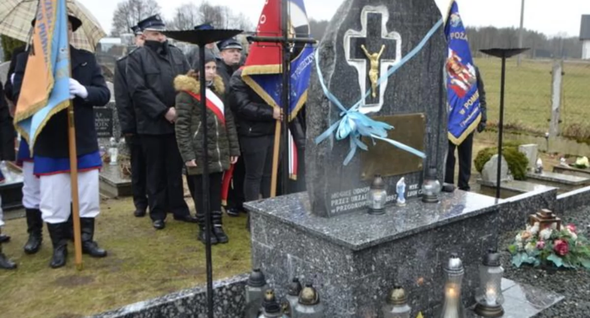Pomieczyno. Spotkanie z uczestnikami Marszu Hołdu - wędrówki śladami tragedii