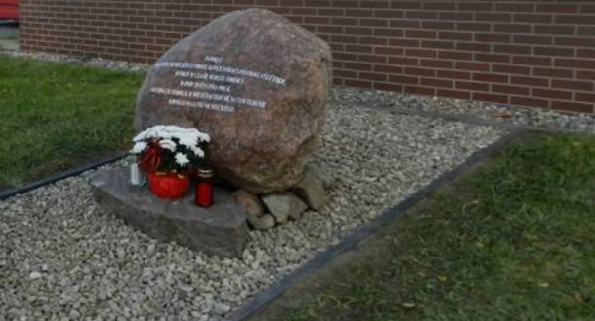 Małkowo. Upamiętnienie 80. rocznicy Marszu Śmierci więźniów KL Stutthof
