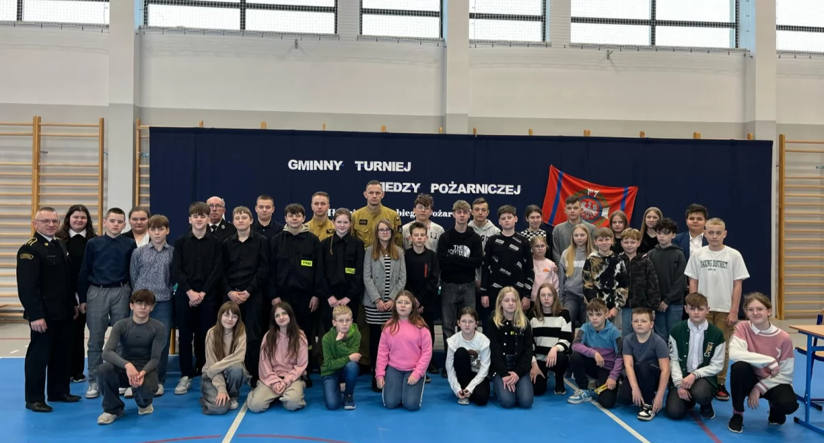 Młodzież z gminy Chmielno zmagała się z wiedzą pożarniczą